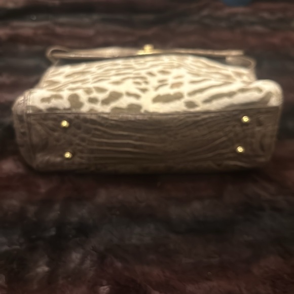 BRAHMIN Trista haze leopard luxe tote/shoulder bag - Picture 4 of 9